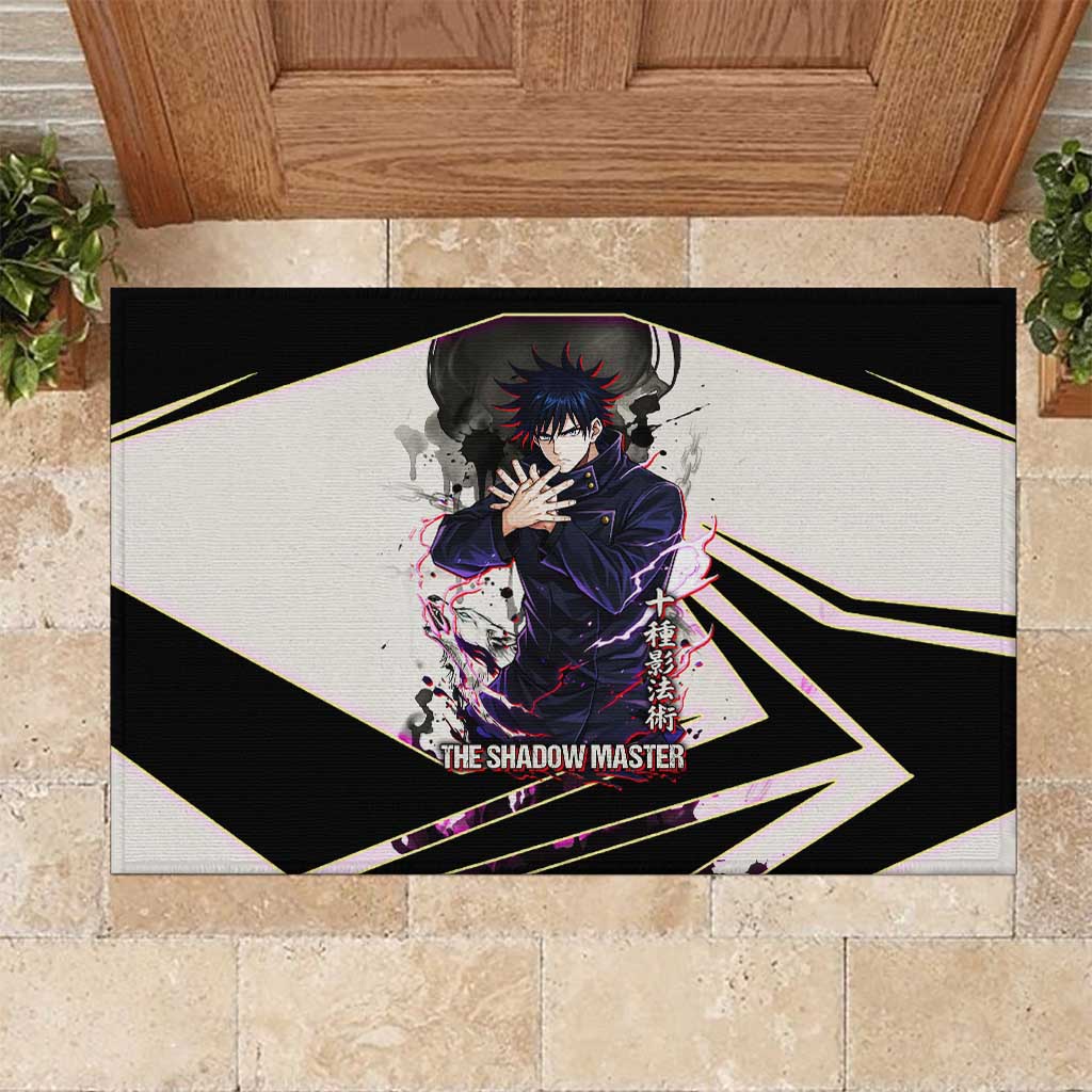 Megumi Fushiguro Shadow Master Rubber Doormat Ink-Stained Cursed Technique Style