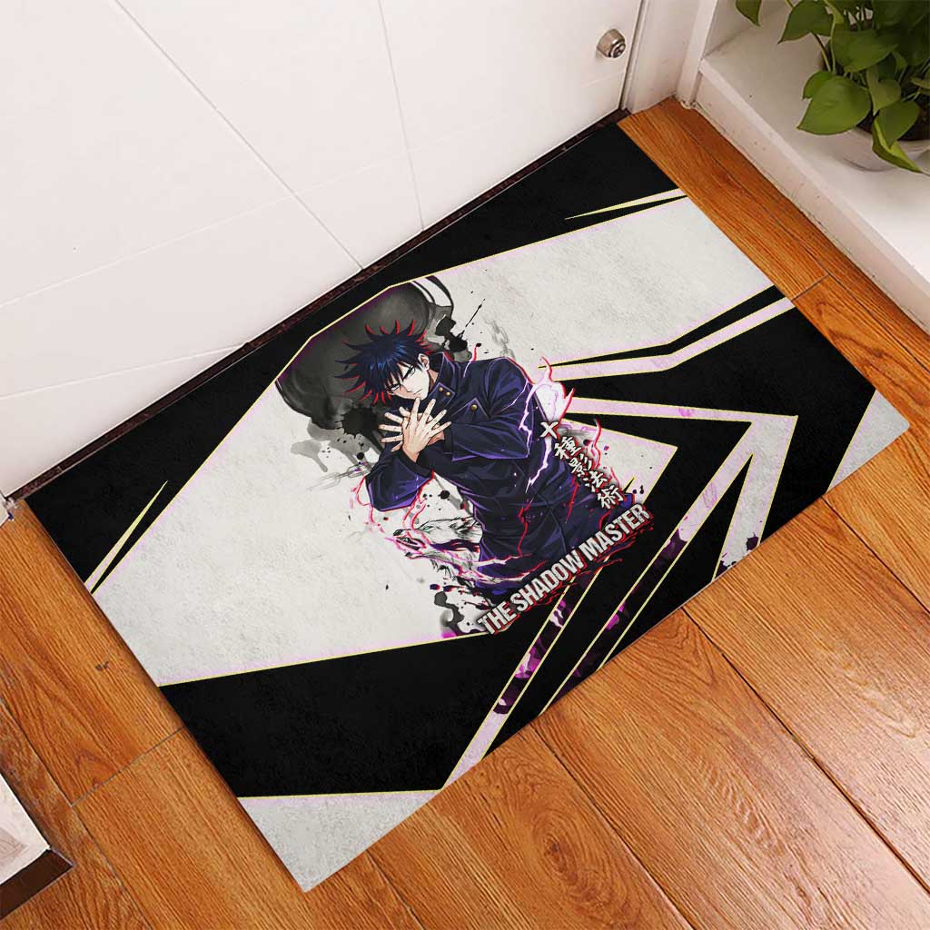 Megumi Fushiguro Shadow Master Rubber Doormat Ink-Stained Cursed Technique Style