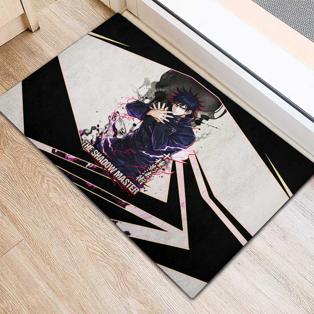 Megumi Fushiguro Shadow Master Rubber Doormat Ink-Stained Cursed Technique Style