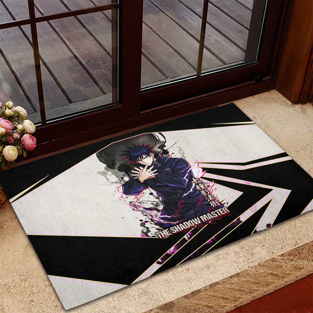 Megumi Fushiguro Shadow Master Rubber Doormat Ink-Stained Cursed Technique Style
