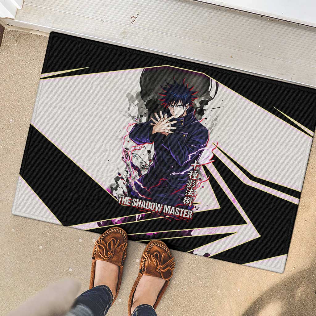 Megumi Fushiguro Shadow Master Rubber Doormat Ink-Stained Cursed Technique Style