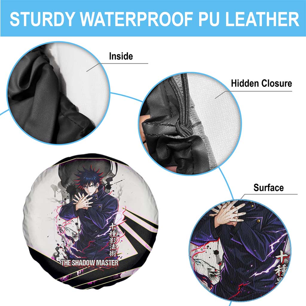 Megumi Fushiguro Shadow Master Spare Tire Cover Ink-Stained Cursed Technique Style
