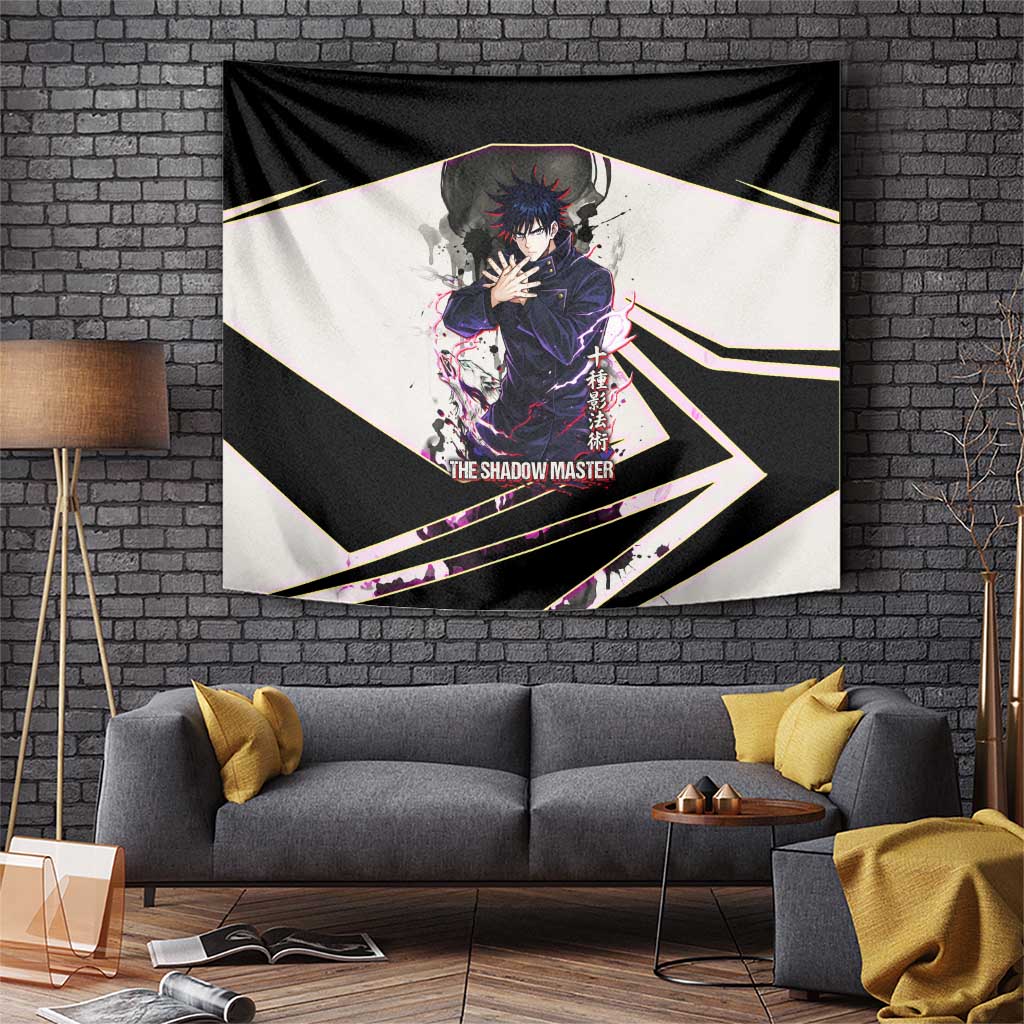 Megumi Fushiguro Shadow Master Tapestry Ink-Stained Cursed Technique Style