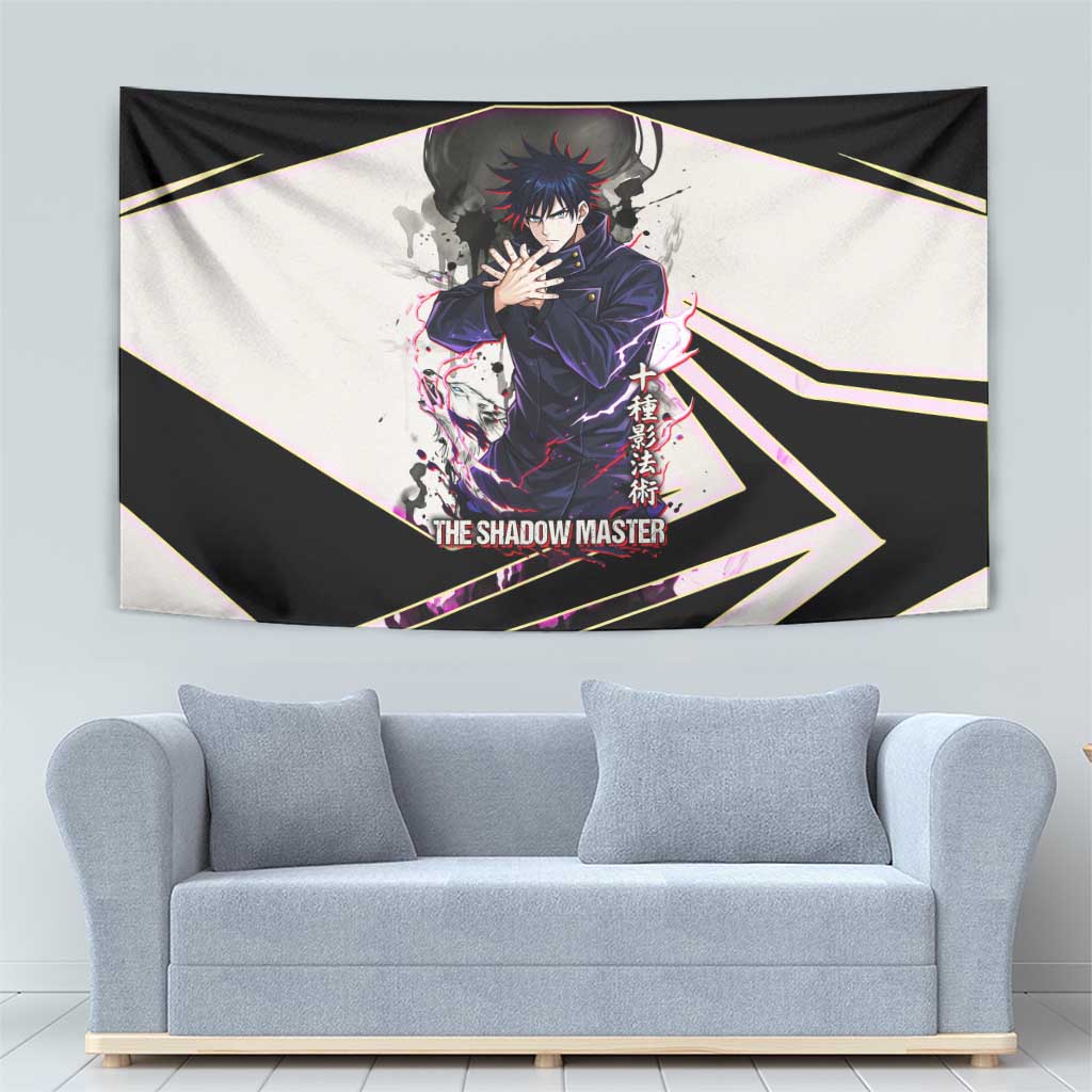 Megumi Fushiguro Shadow Master Tapestry Ink-Stained Cursed Technique Style