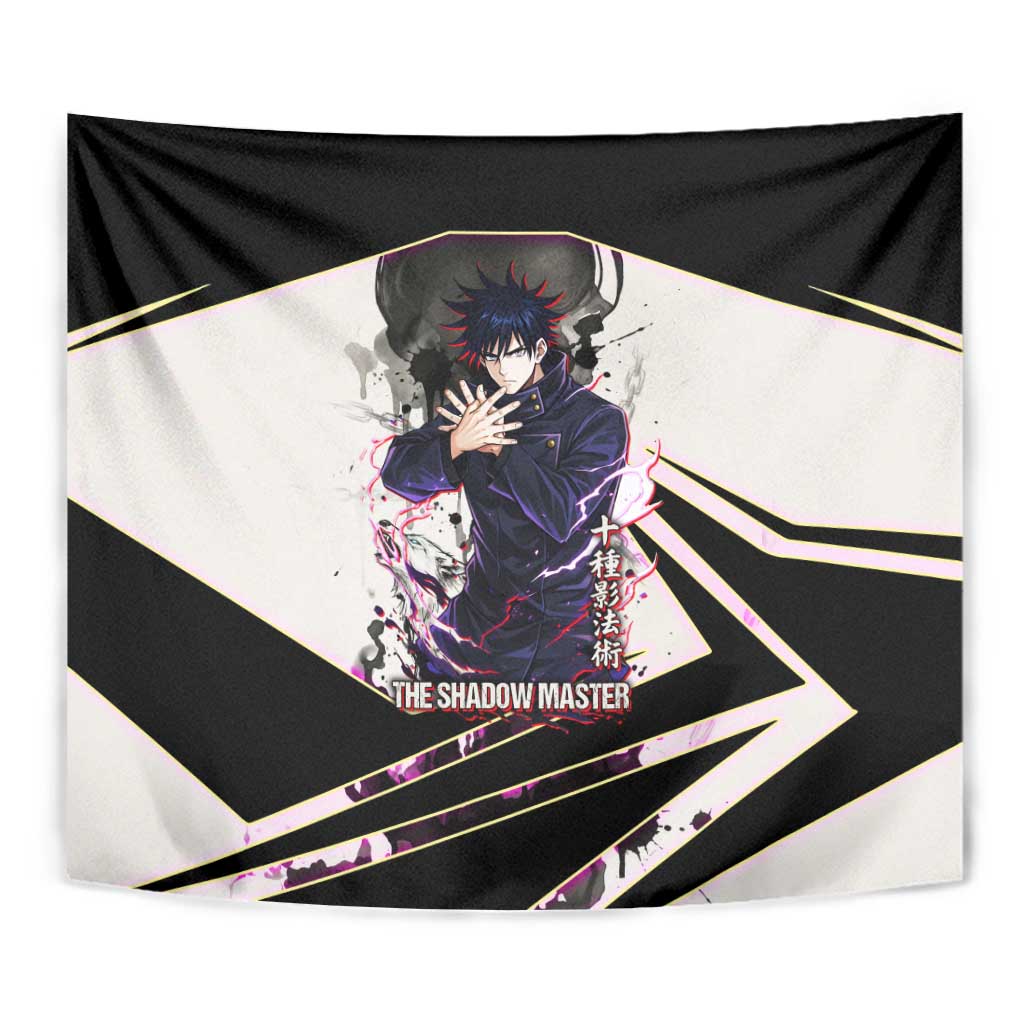 Megumi Fushiguro Shadow Master Tapestry Ink-Stained Cursed Technique Style