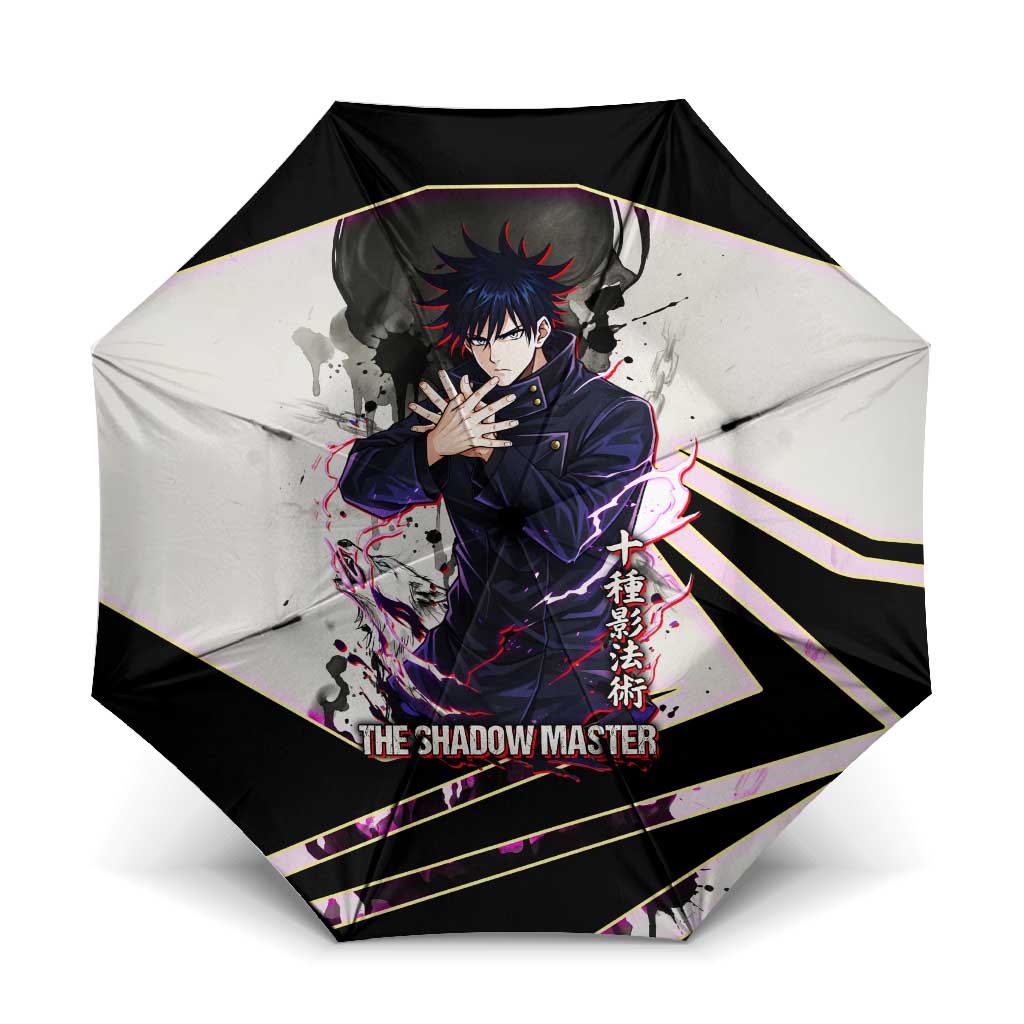 Megumi Fushiguro Shadow Master Umbrella Ink-Stained Cursed Technique Style