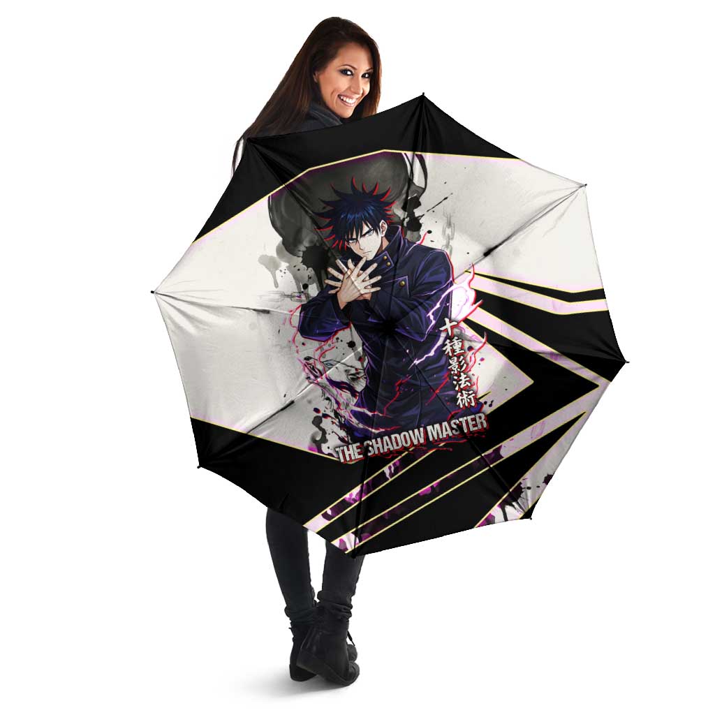 Megumi Fushiguro Shadow Master Umbrella Ink-Stained Cursed Technique Style