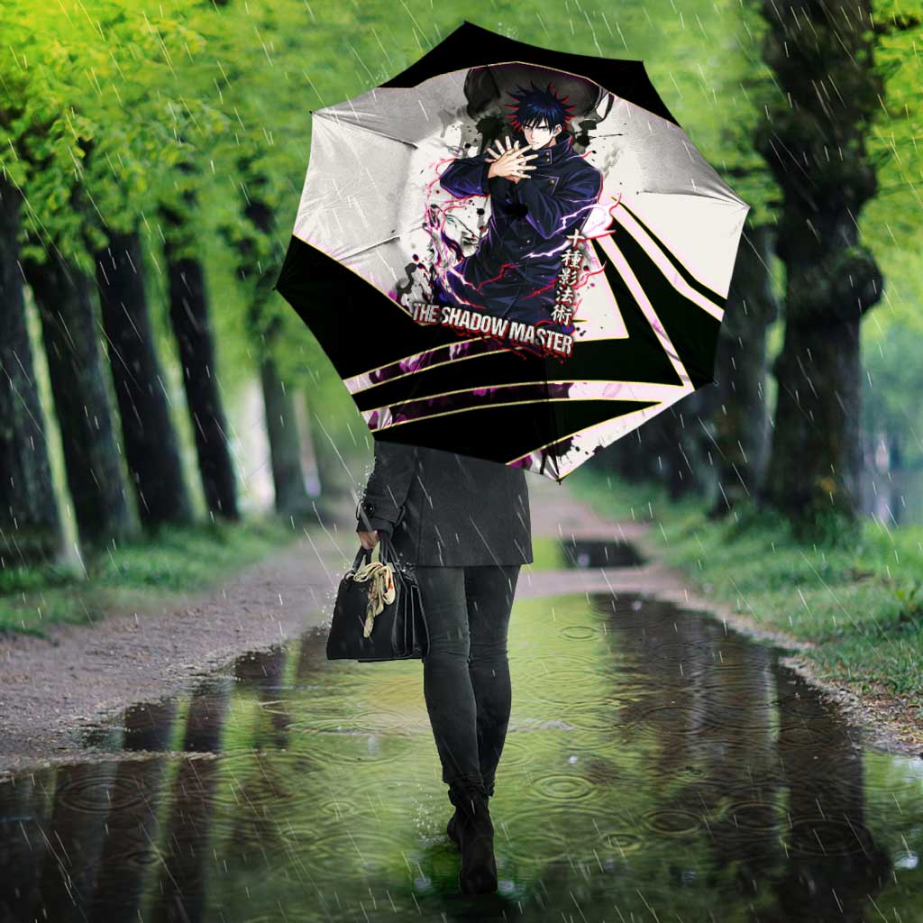 Megumi Fushiguro Shadow Master Umbrella Ink-Stained Cursed Technique Style