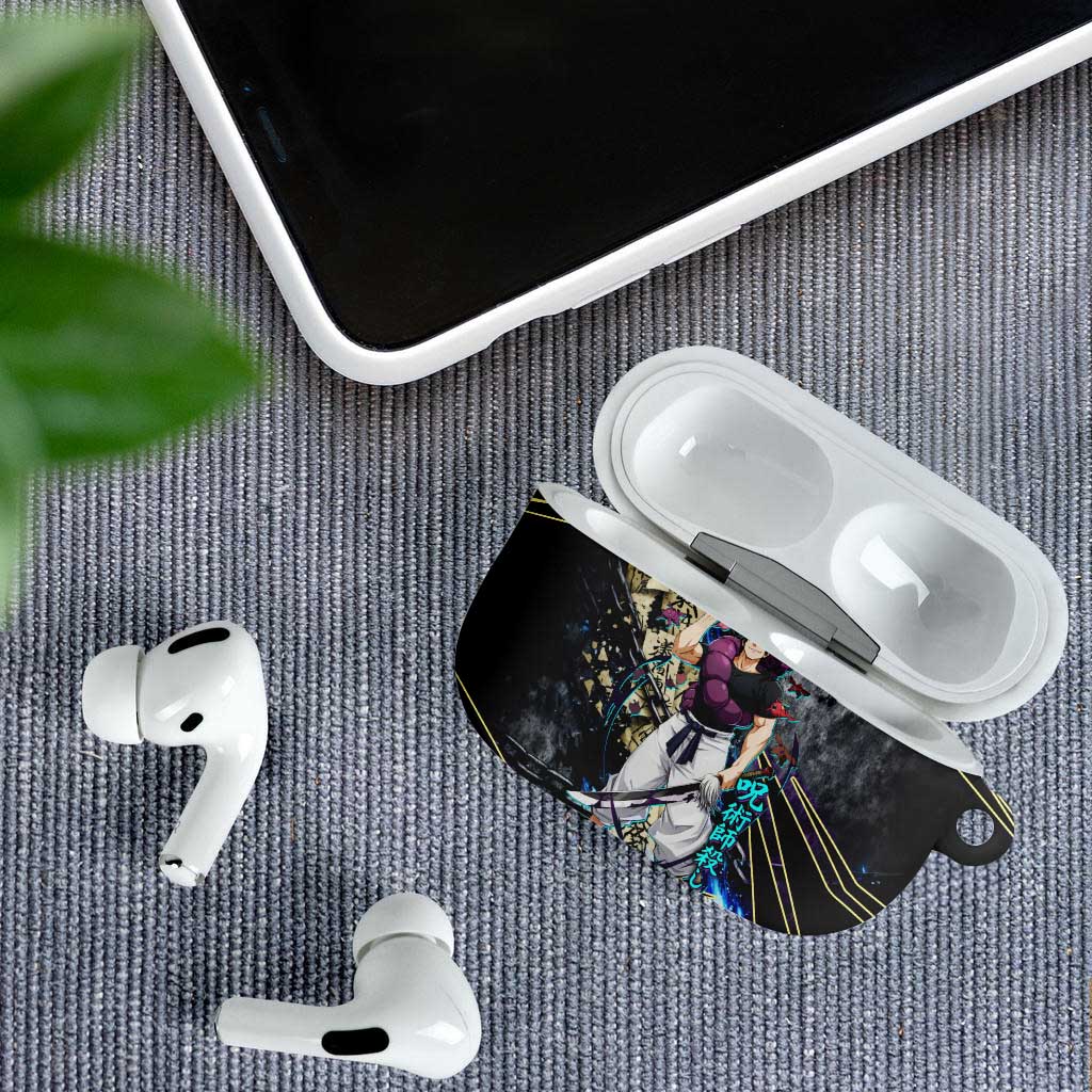 Toji Fushiguro Sorcerer Killer AirPods Case Dark Scroll Samurai Ink Style