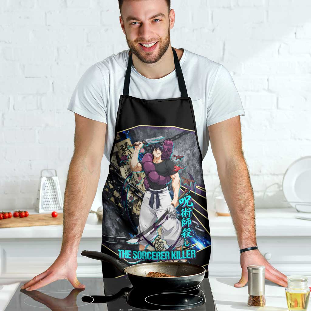 Toji Fushiguro Sorcerer Killer Apron Dark Scroll Samurai Ink Style
