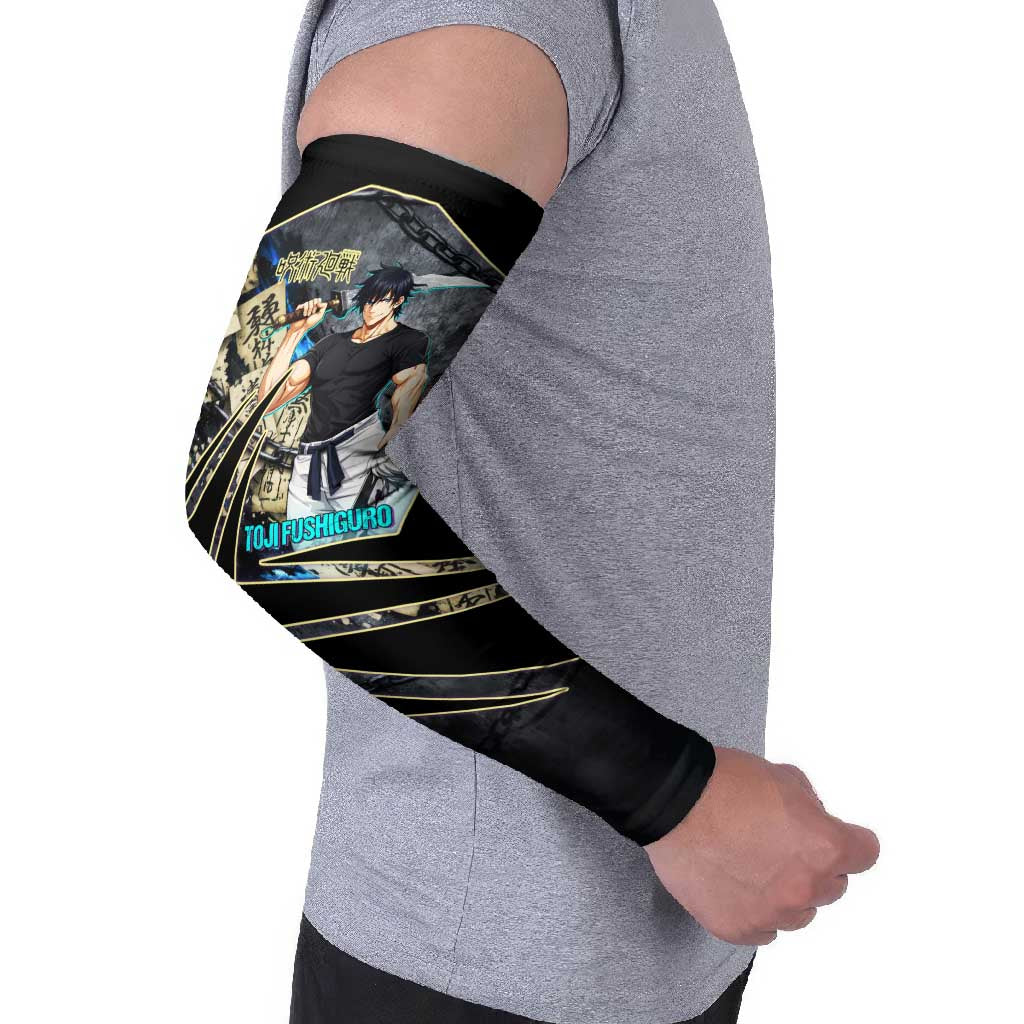 Toji Fushiguro Sorcerer Killer Arm Sleeves Dark Scroll Samurai Ink Style
