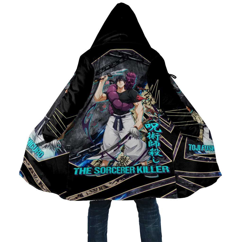 Toji Fushiguro Sorcerer Killer Cloak Dark Scroll Samurai Ink Style