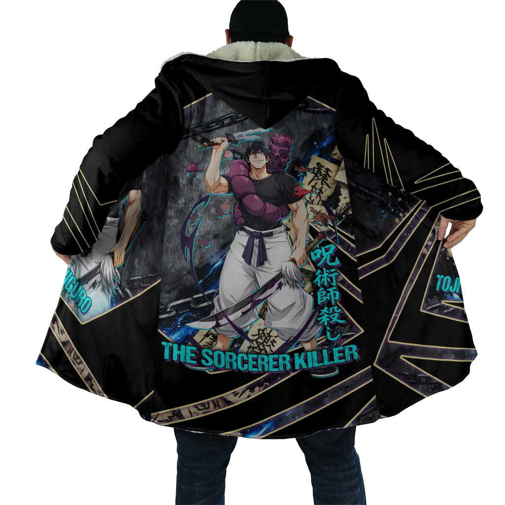 Toji Fushiguro Sorcerer Killer Cloak Dark Scroll Samurai Ink Style