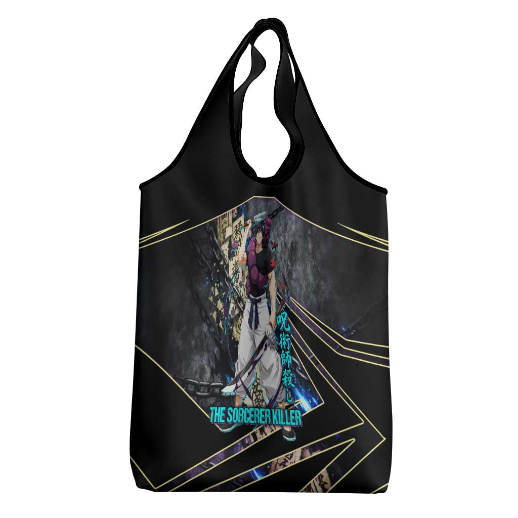 Toji Fushiguro Sorcerer Killer Grocery Bag Dark Scroll Samurai Ink Style