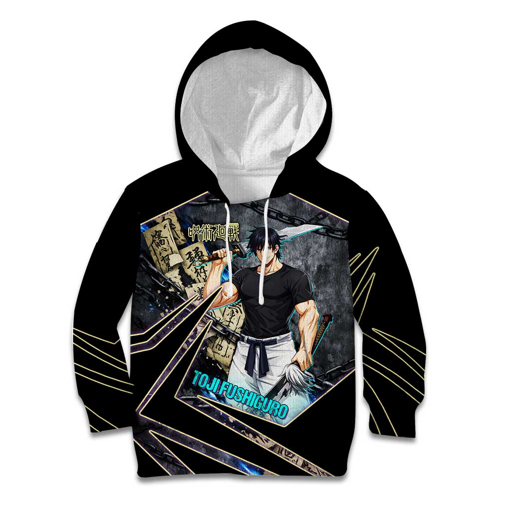 Toji Fushiguro Sorcerer Killer Kid Hoodie Dark Scroll Samurai Ink Style