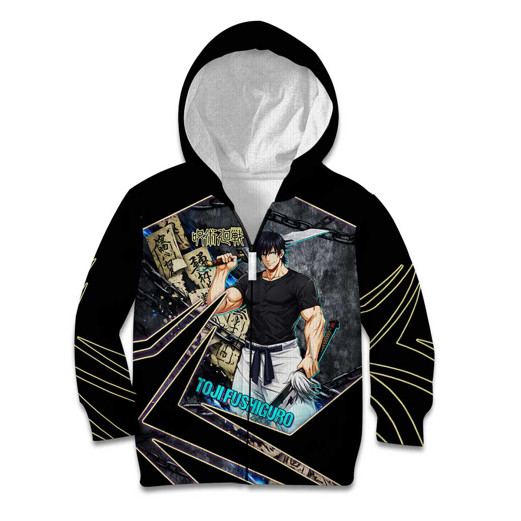 Toji Fushiguro Sorcerer Killer Kid Hoodie Dark Scroll Samurai Ink Style