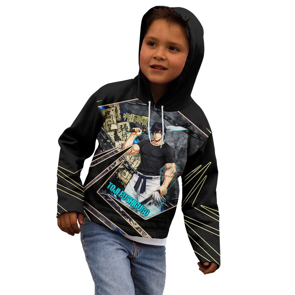 Toji Fushiguro Sorcerer Killer Kid Hoodie Dark Scroll Samurai Ink Style