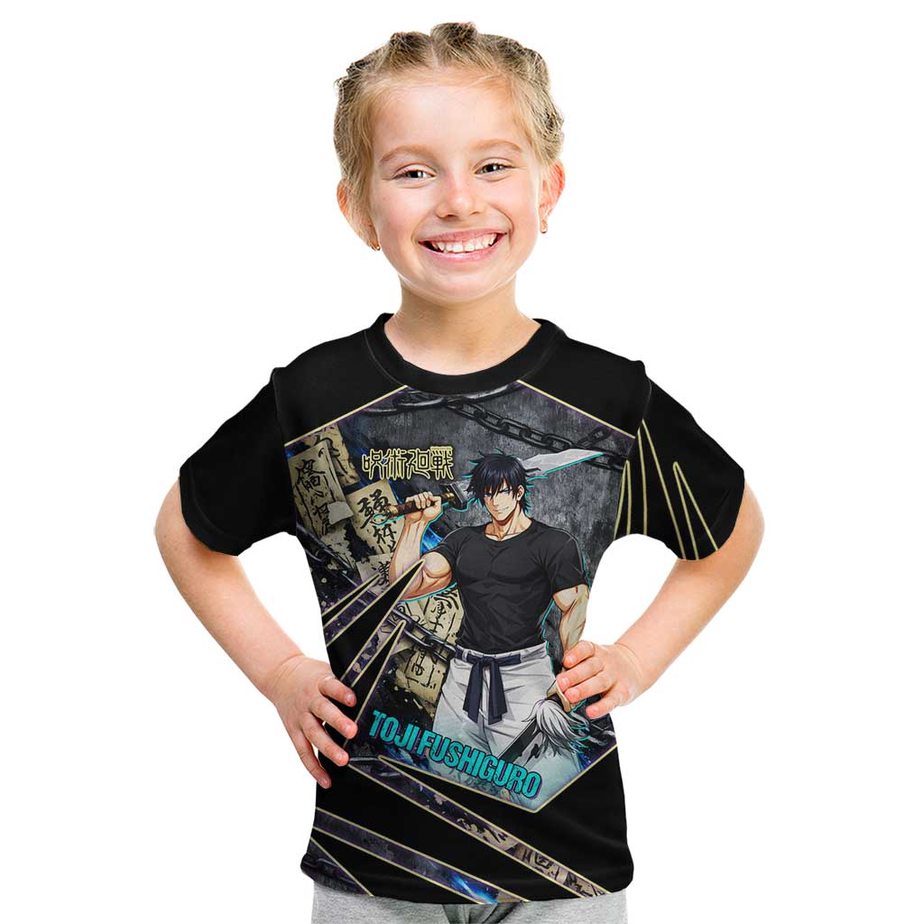 Toji Fushiguro Sorcerer Killer Kid T Shirt Dark Scroll Samurai Ink Style