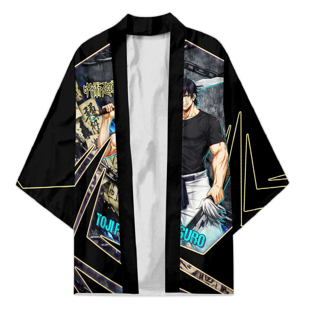 Toji Fushiguro Sorcerer Killer Kimono Dark Scroll Samurai Ink Style