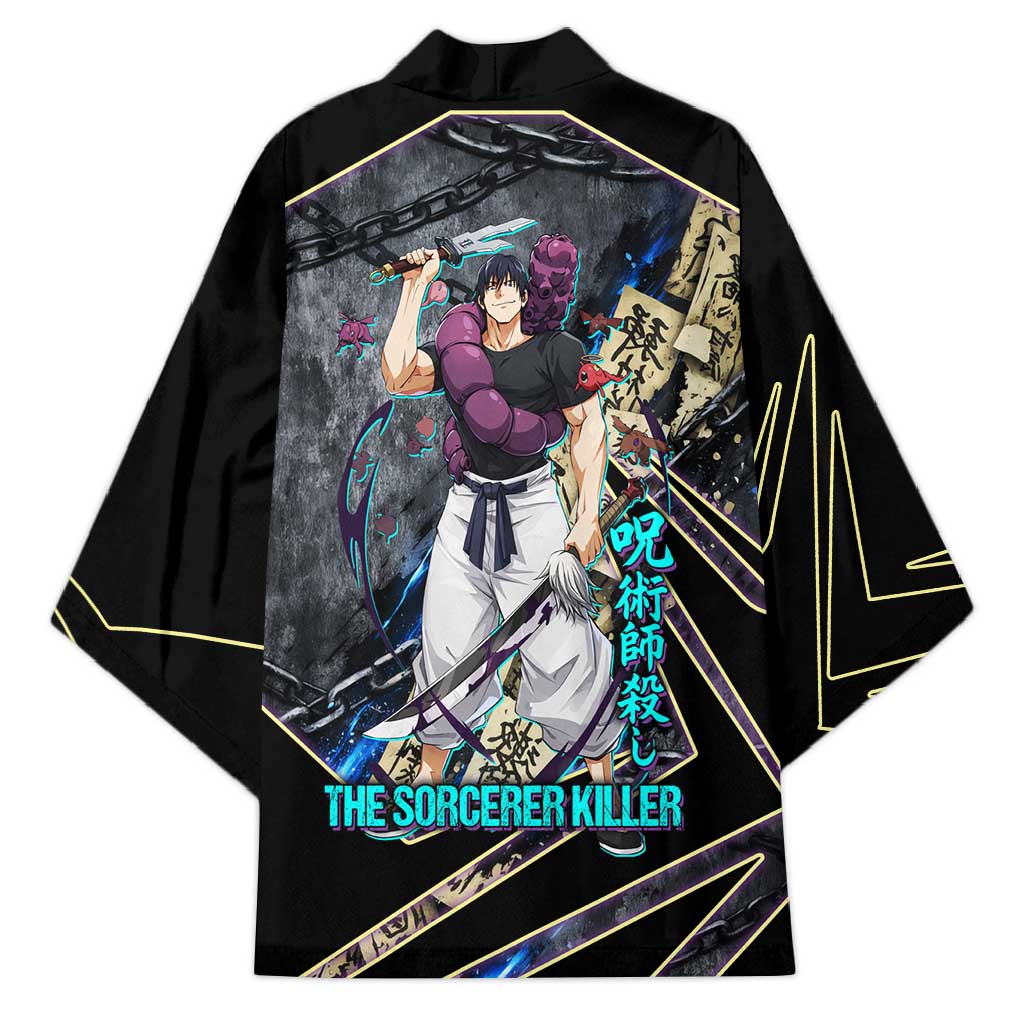 Toji Fushiguro Sorcerer Killer Kimono Dark Scroll Samurai Ink Style