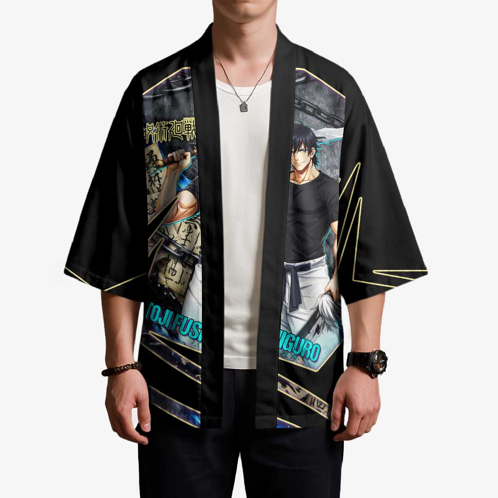 Toji Fushiguro Sorcerer Killer Kimono Dark Scroll Samurai Ink Style
