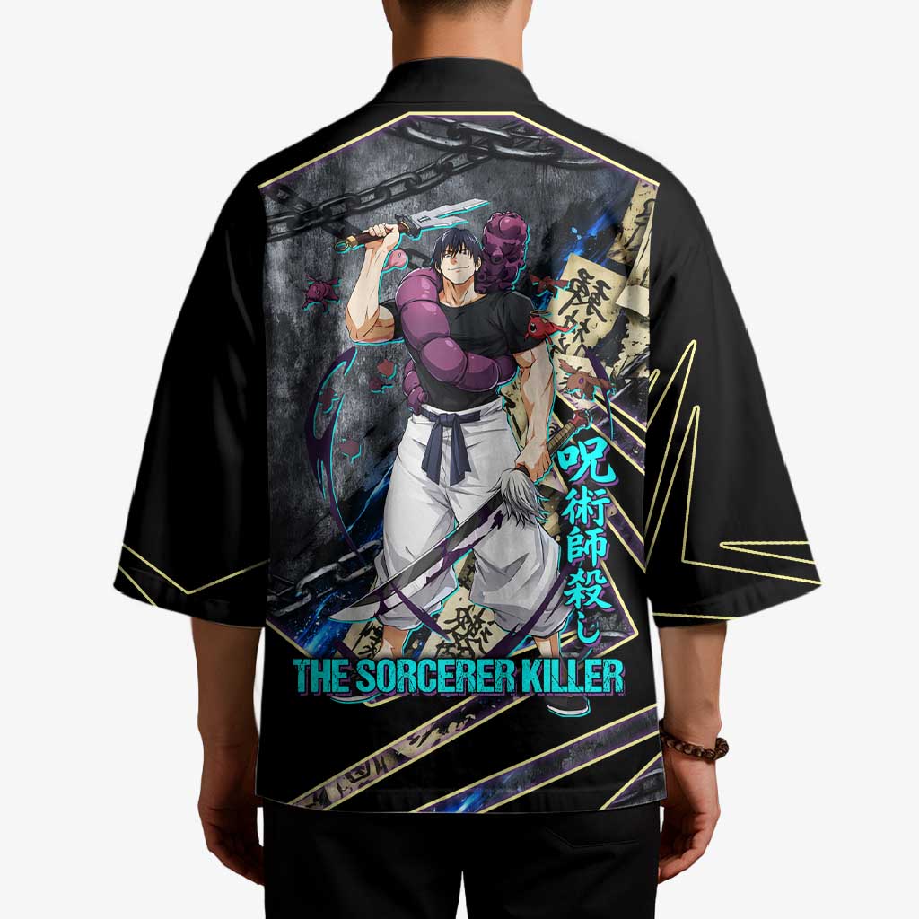 Toji Fushiguro Sorcerer Killer Kimono Dark Scroll Samurai Ink Style
