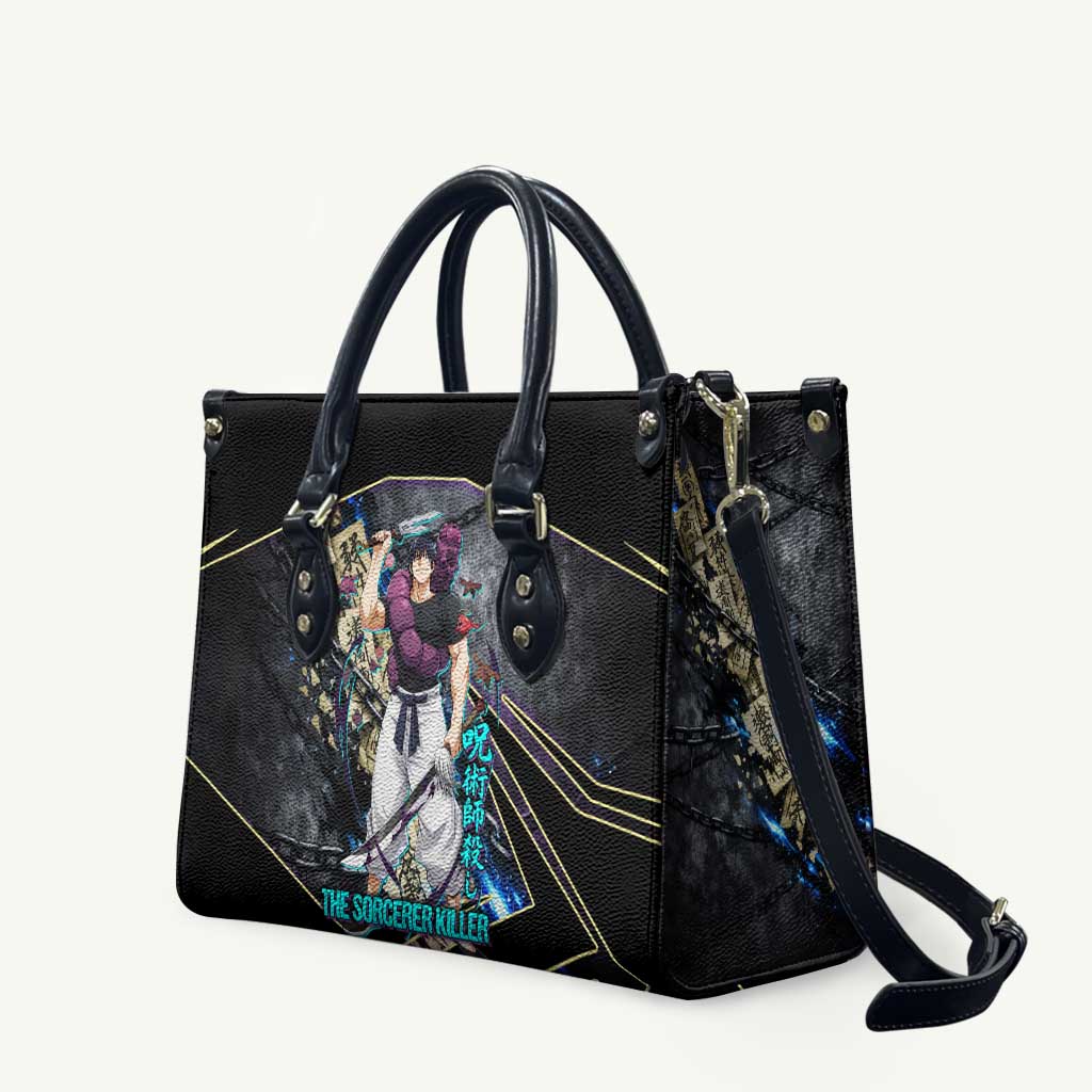Toji Fushiguro Sorcerer Killer Leather Bag Dark Scroll Samurai Ink Style