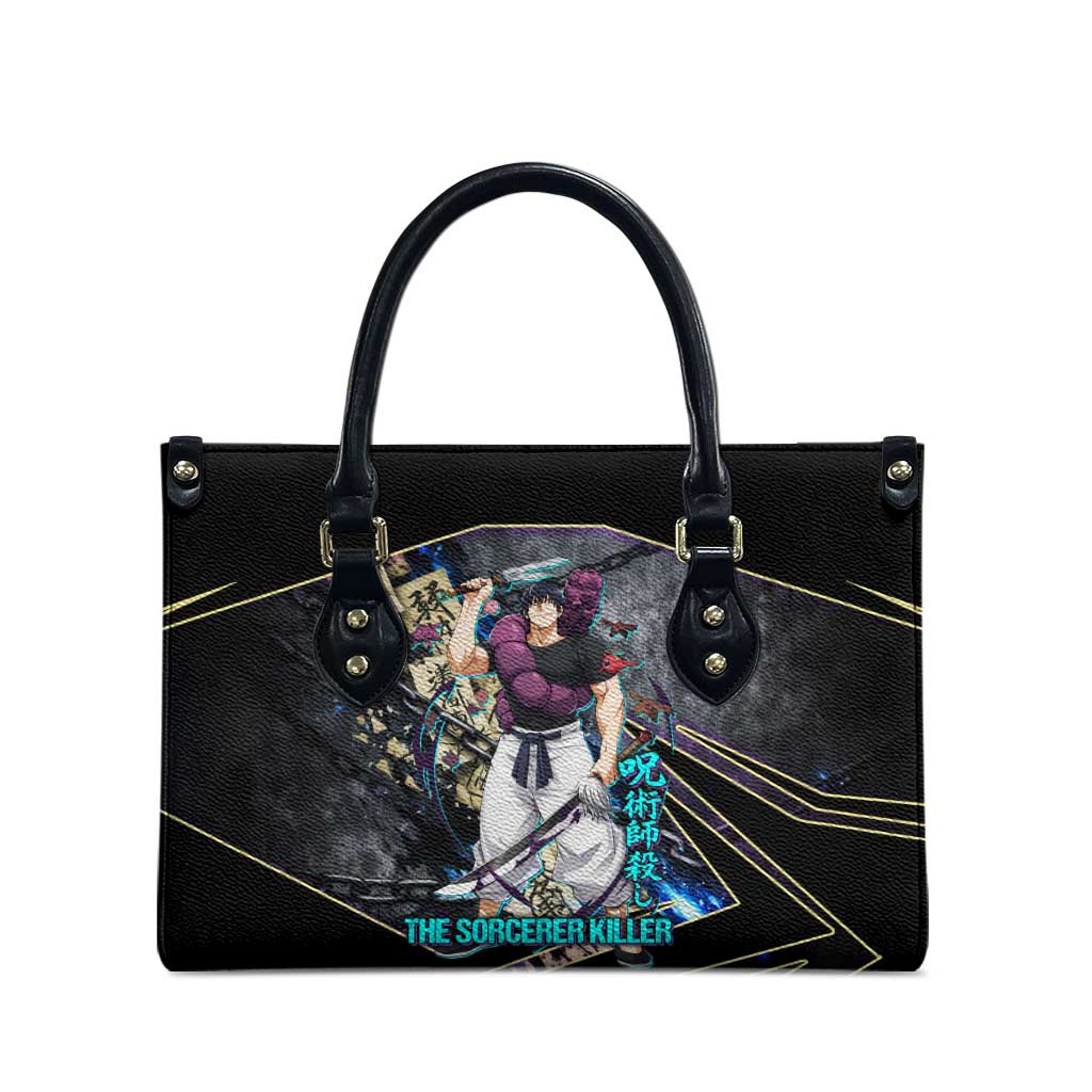 Toji Fushiguro Sorcerer Killer Leather Bag Dark Scroll Samurai Ink Style