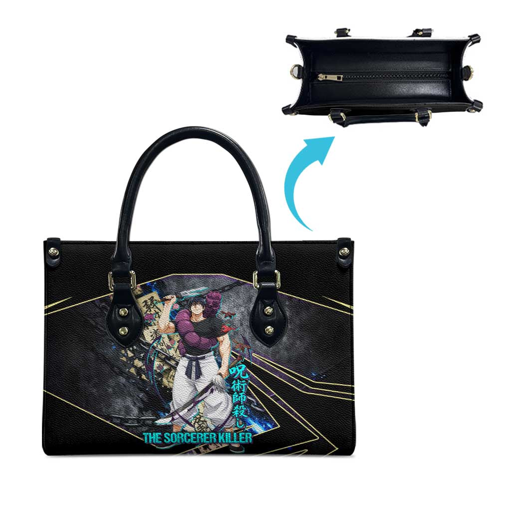 Toji Fushiguro Sorcerer Killer Leather Bag Dark Scroll Samurai Ink Style