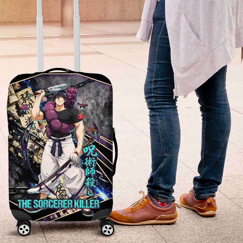 Toji Fushiguro Sorcerer Killer Luggage Cover Dark Scroll Samurai Ink Style