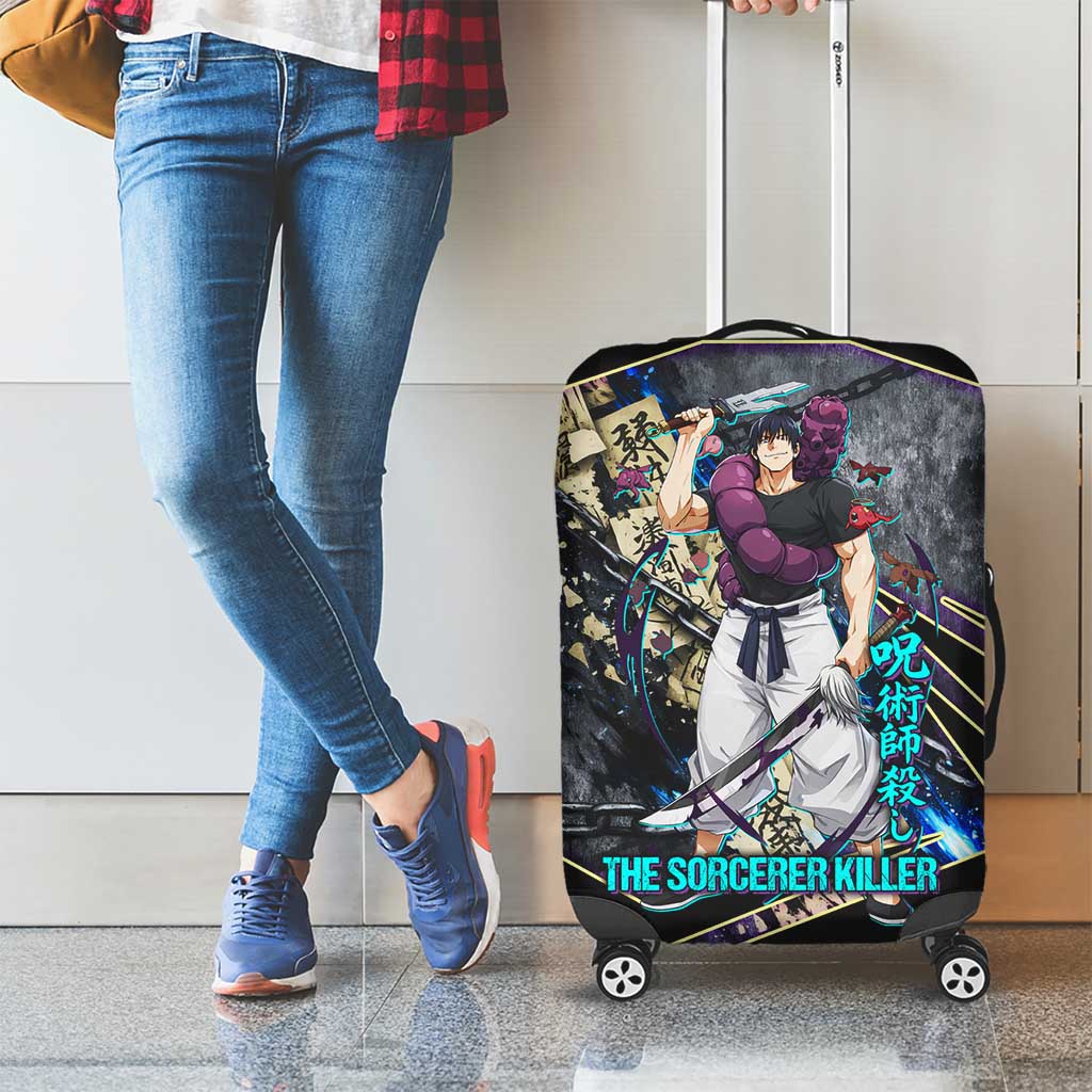 Toji Fushiguro Sorcerer Killer Luggage Cover Dark Scroll Samurai Ink Style