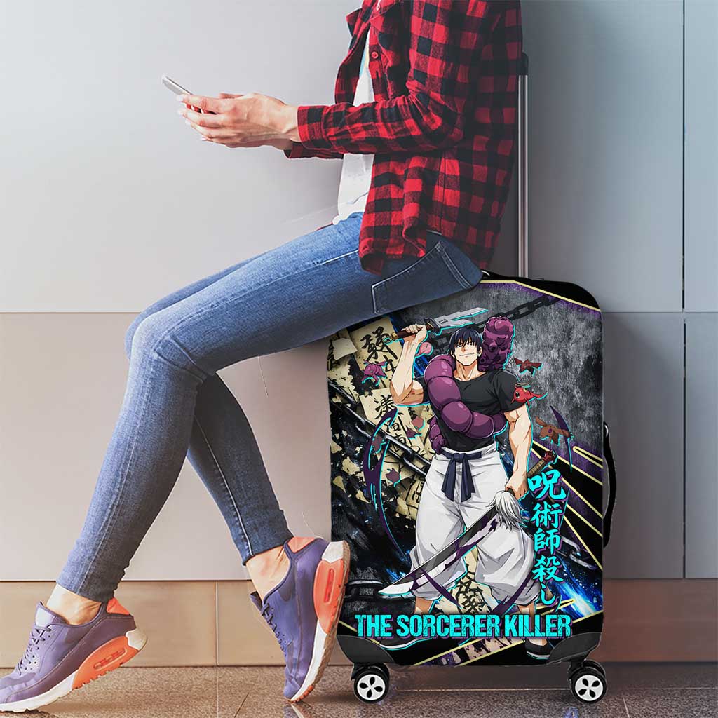 Toji Fushiguro Sorcerer Killer Luggage Cover Dark Scroll Samurai Ink Style