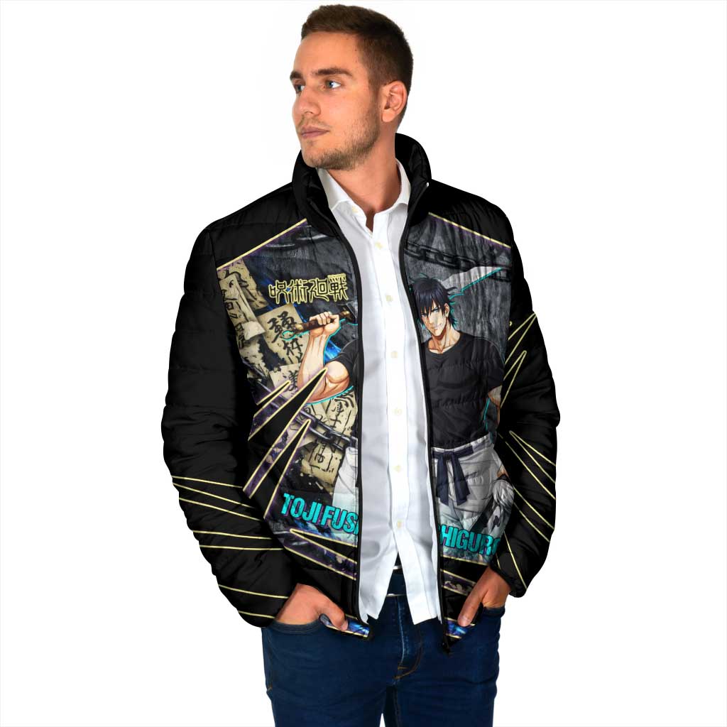 Toji Fushiguro Sorcerer Killer Padded Jacket Dark Scroll Samurai Ink Style