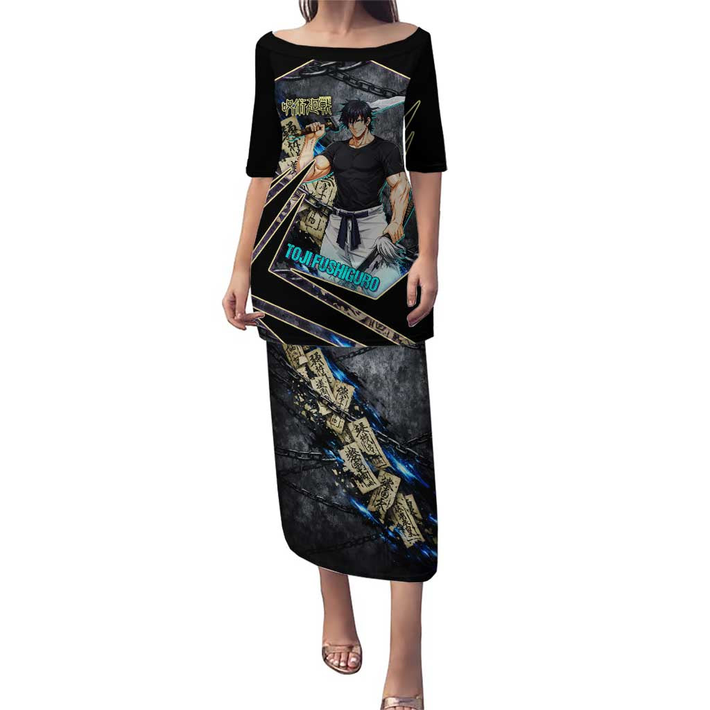 Toji Fushiguro Sorcerer Killer Puletasi Dark Scroll Samurai Ink Style