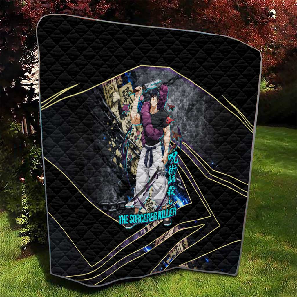 Toji Fushiguro Sorcerer Killer Quilt Dark Scroll Samurai Ink Style