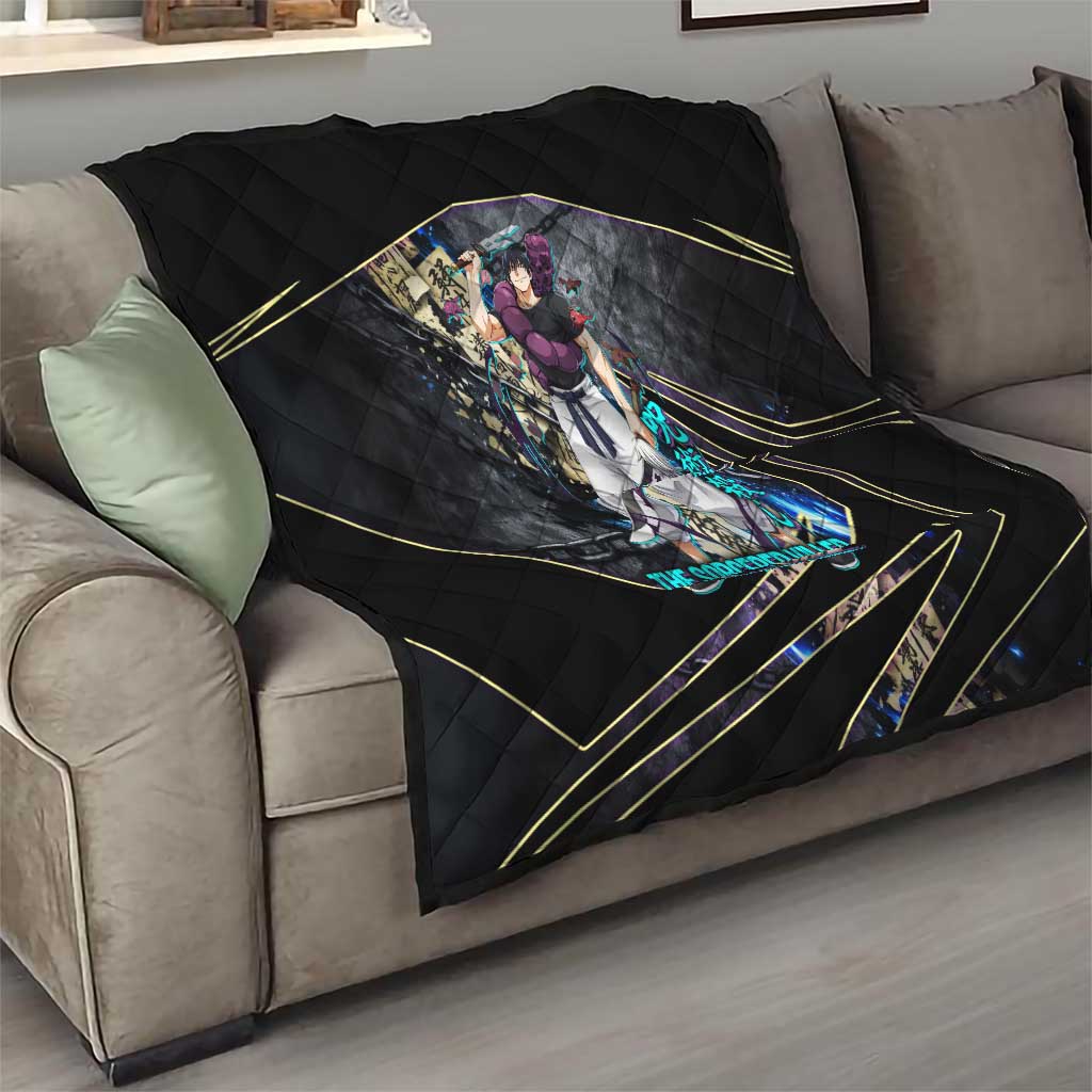 Toji Fushiguro Sorcerer Killer Quilt Dark Scroll Samurai Ink Style