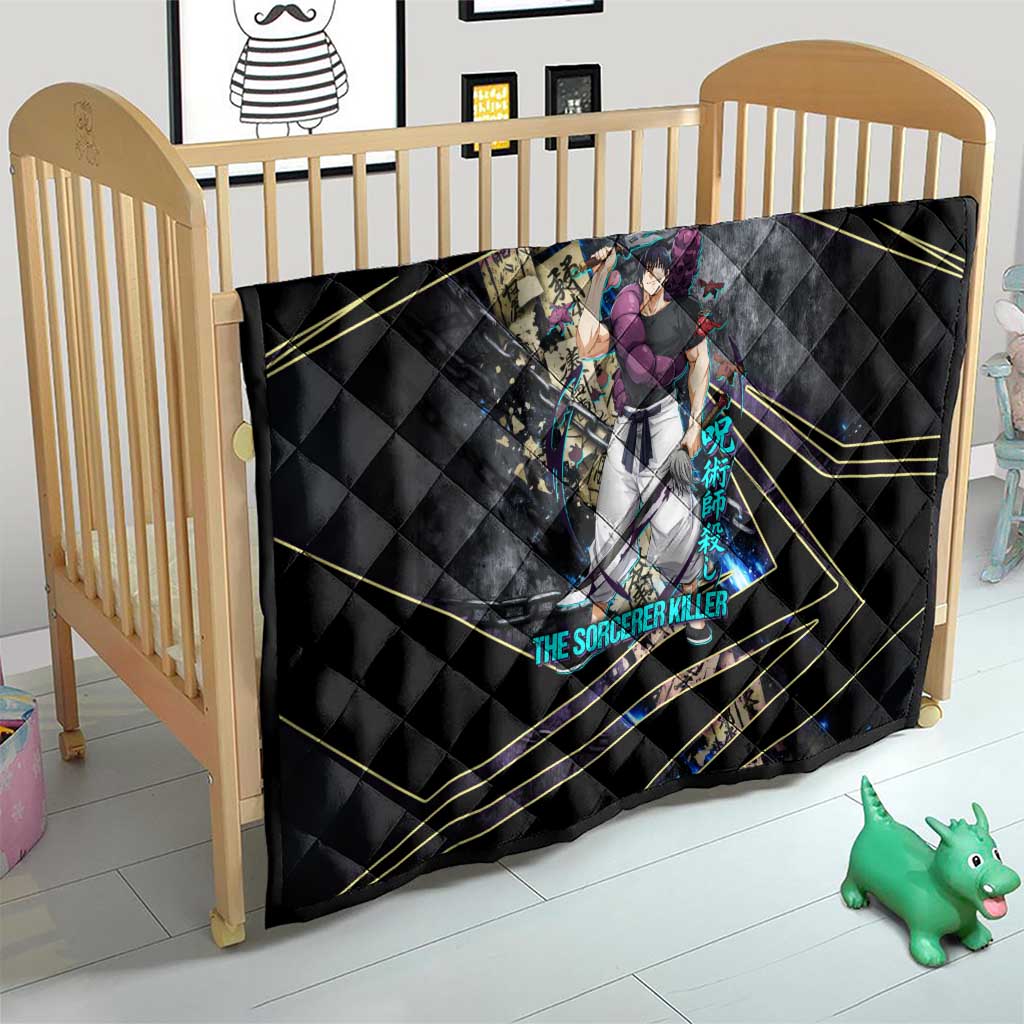 Toji Fushiguro Sorcerer Killer Quilt Dark Scroll Samurai Ink Style