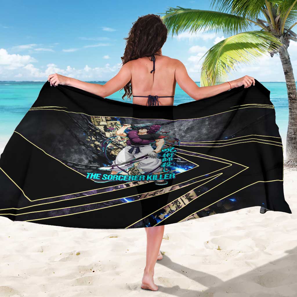 Toji Fushiguro Sorcerer Killer Sarong Dark Scroll Samurai Ink Style