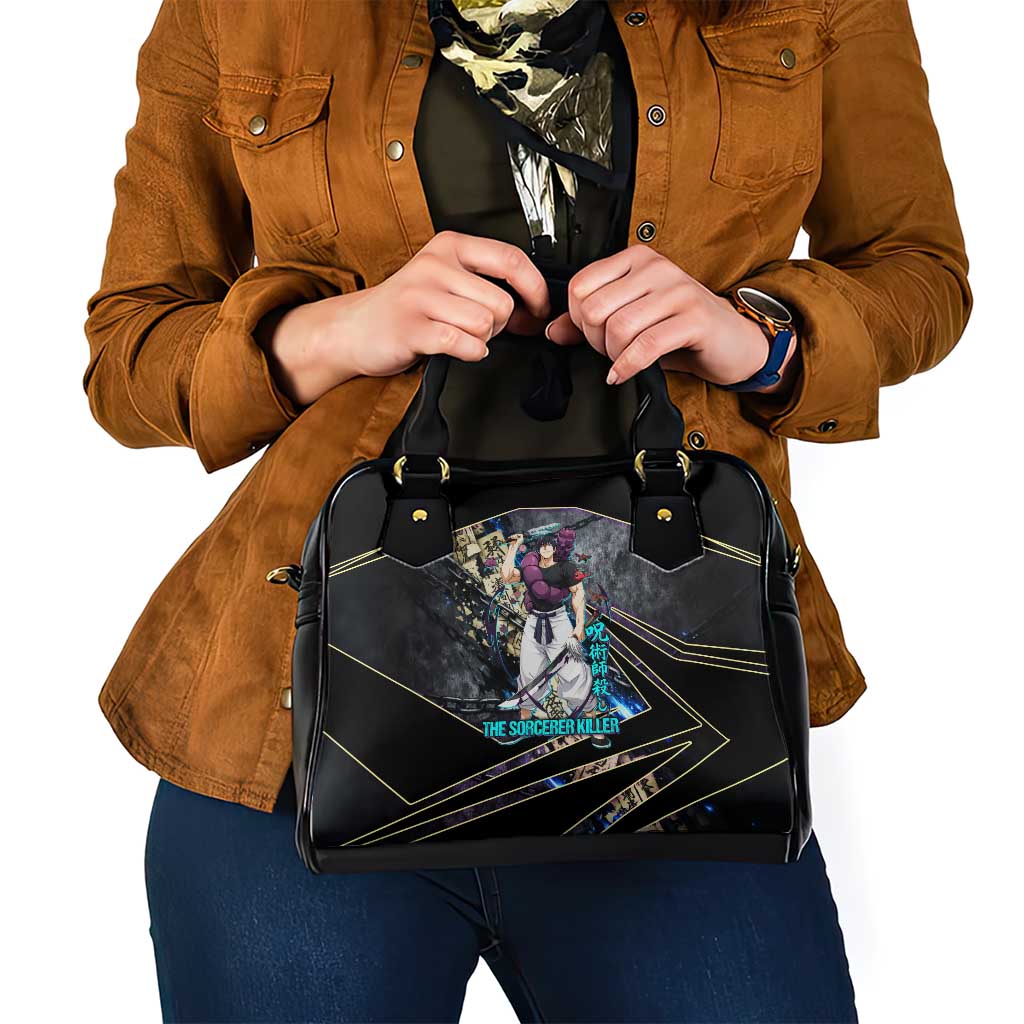Toji Fushiguro Sorcerer Killer Shoulder Handbag Dark Scroll Samurai Ink Style