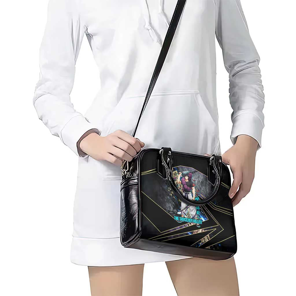 Toji Fushiguro Sorcerer Killer Shoulder Handbag Dark Scroll Samurai Ink Style