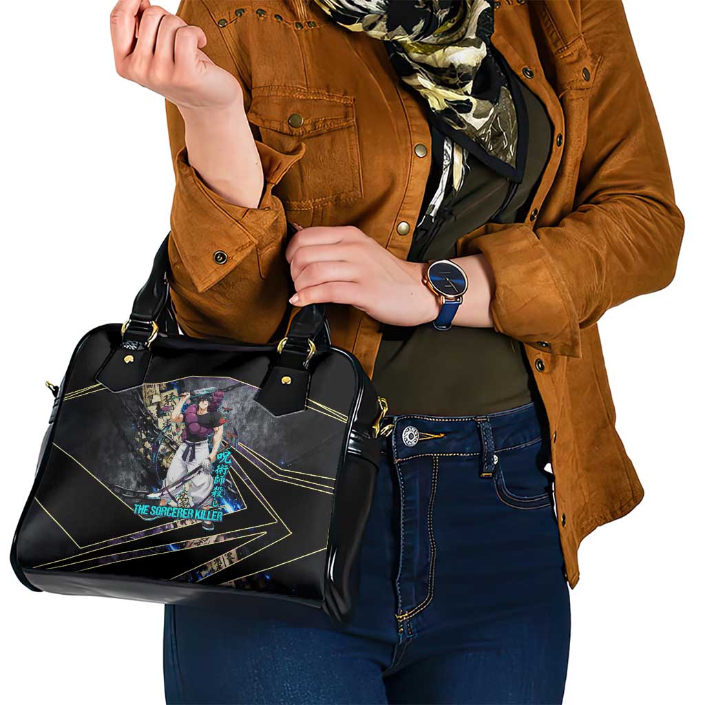 Toji Fushiguro Sorcerer Killer Shoulder Handbag Dark Scroll Samurai Ink Style