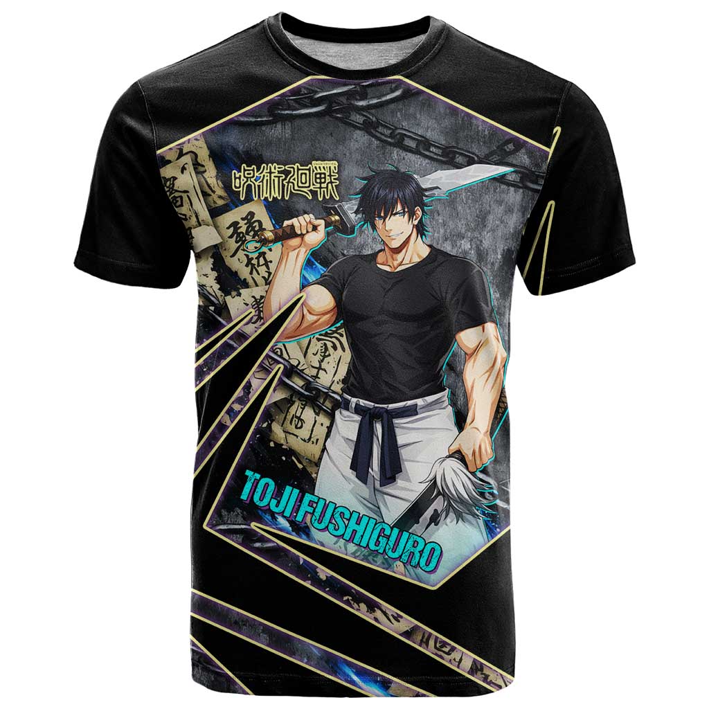 Toji Fushiguro Sorcerer Killer T Shirt Dark Scroll Samurai Ink Style