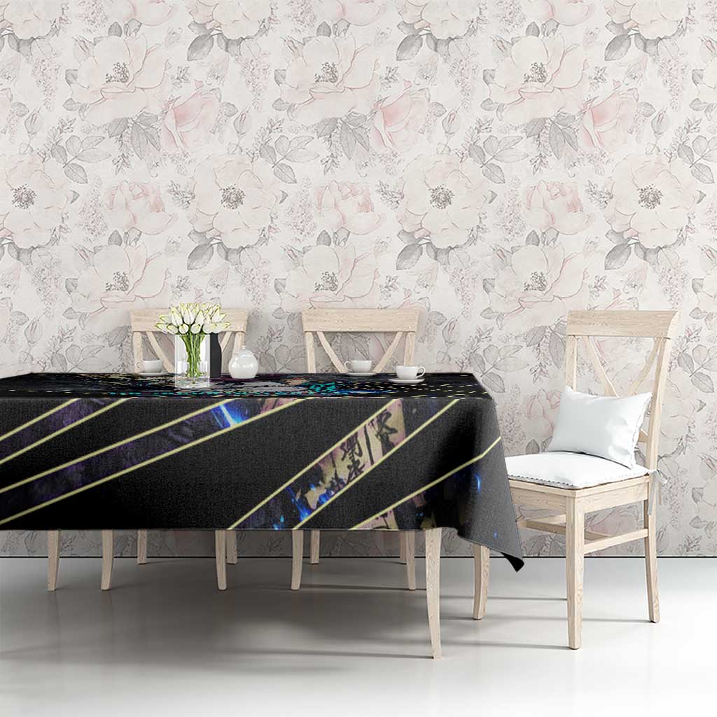 Toji Fushiguro Sorcerer Killer Tablecloth Dark Scroll Samurai Ink Style