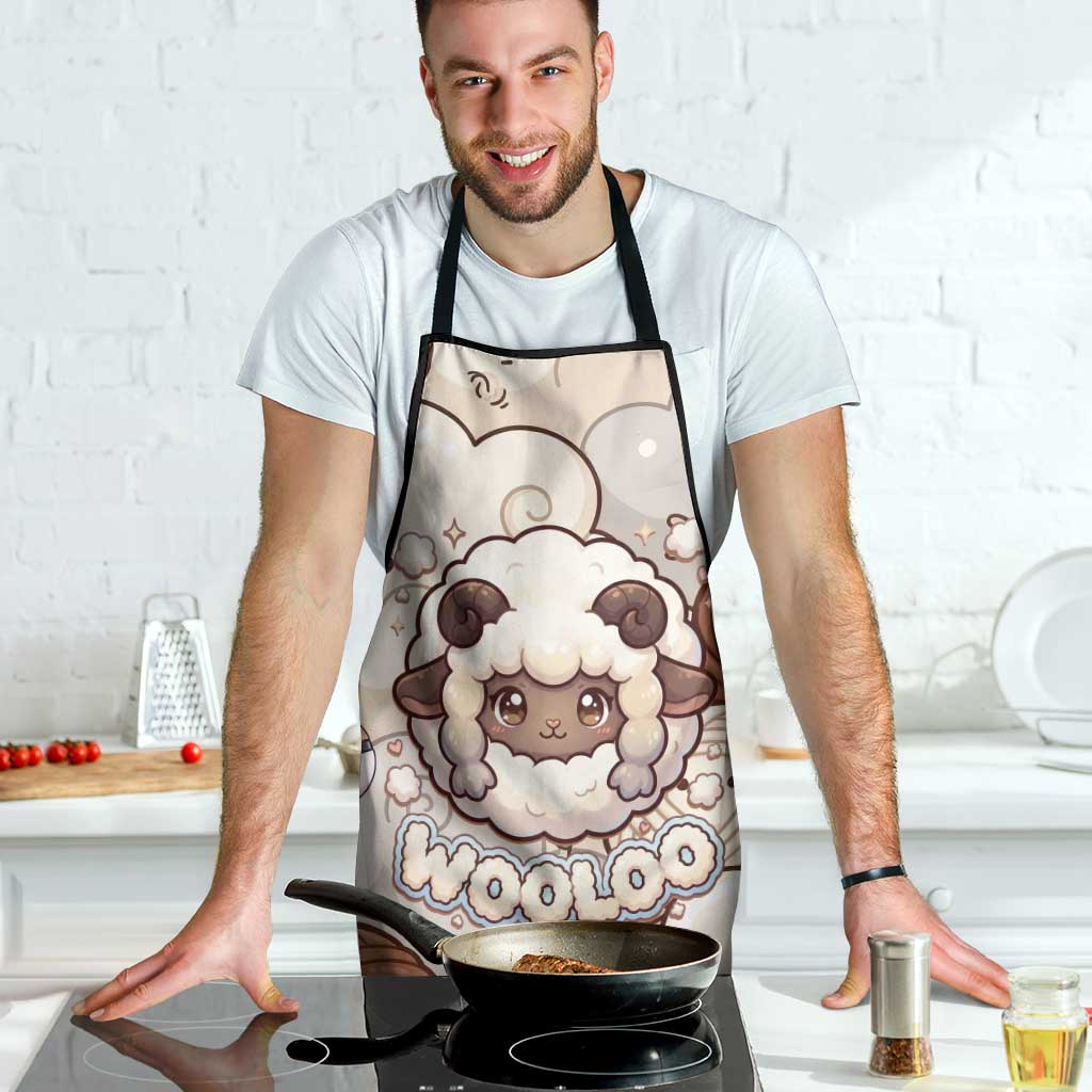 Wooloo Poké Kawaii Art Apron Cute Wooloo & Yarn Ball Pattern - Cozy Vibes