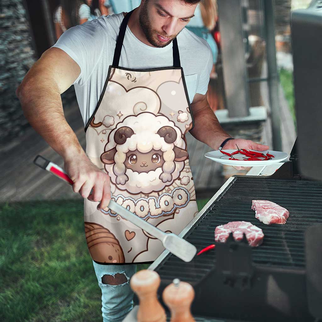 Wooloo Poké Kawaii Art Apron Cute Wooloo & Yarn Ball Pattern - Cozy Vibes