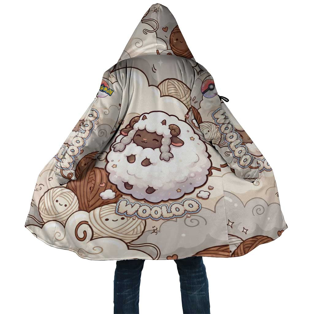 Wooloo Poké Kawaii Art Cloak Cute Wooloo & Yarn Ball Pattern - Cozy Vibes