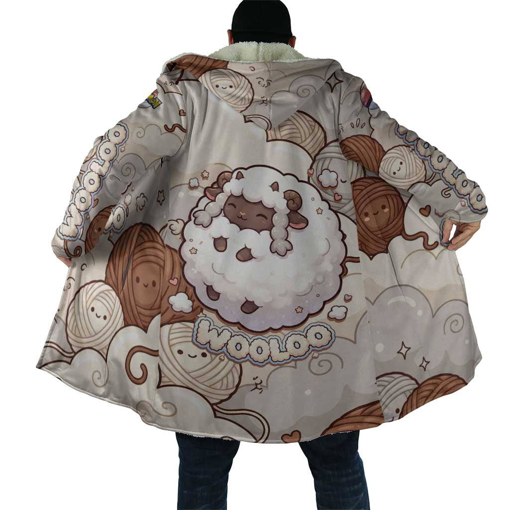 Wooloo Poké Kawaii Art Cloak Cute Wooloo & Yarn Ball Pattern - Cozy Vibes