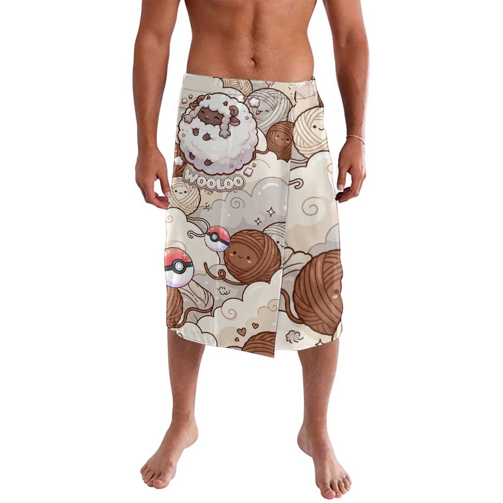 Wooloo Poké Kawaii Art Lavalava Cute Wooloo & Yarn Ball Pattern - Cozy Vibes