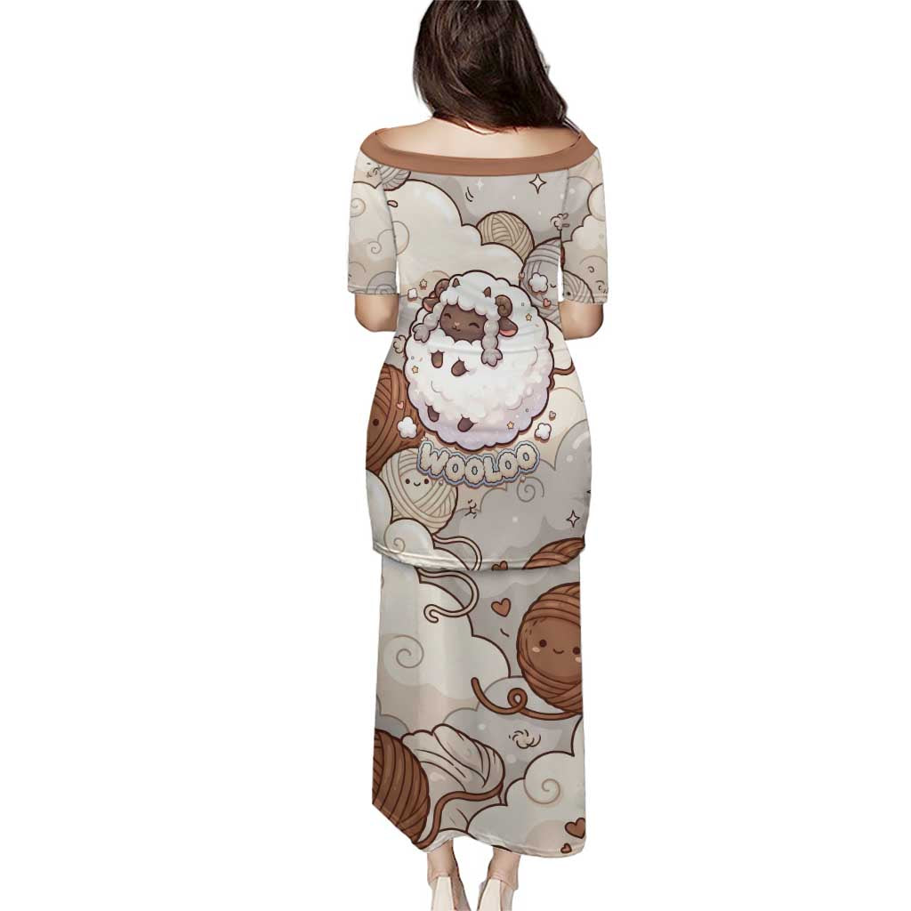 Wooloo Poké Kawaii Art Puletasi Cute Wooloo & Yarn Ball Pattern - Cozy Vibes