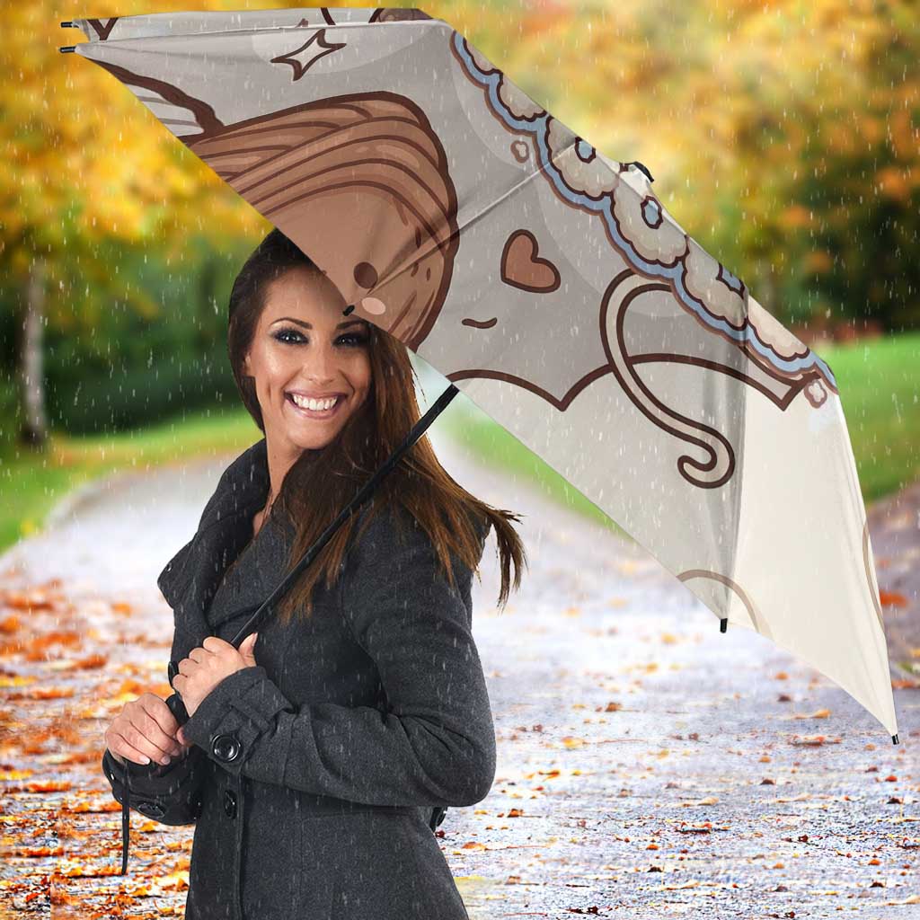 Wooloo Poké Kawaii Art Umbrella Cute Wooloo & Yarn Ball Pattern - Cozy Vibes